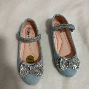 Link Kids Glitter Bow Dress Shoes